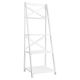 Costway Classic 56.3inch 4-Tier Ladder Shelf Bookshelf in White