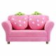 Boyel Living Pink Kids Strawberry Armrest Chair Sofa with Cushions