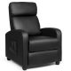 Boyel Living 27-in Width Big and Tall Black Leather Power Reclining 3 Position Recliner