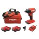 Hilti 22 Volt Lithium Ion 1 4 in Hex Brushless Cordless SID 4 Impact Driver Kit with 2 22 4 0 Batteries Charger and Bag