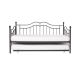 HomeSullivan - Varela Charcoal Trundle Day Bed