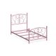 Furniture of America Lelands Pink Twin Panel Bed