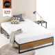 Zinus GOOD DESIGN Winner Suzanne Brown Queen 14-in. Metal and Wood Platforma Bed Frame