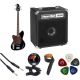 Ibanez TMB100L Talman Bass Standard Series Electric Bass Guitar Starter Kit Left Handed Black