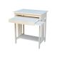 International Concepts 27-in. Rectangular Unfinished Computer Desk with Keyboard Tray