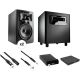 JBL 305P MkII - Studio Monitor Kit w/ Powered Subwoofer, Cables, and Isolation Pads