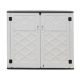 Modern 54 in. W x 35 in. D x 47 in. H Plastic (HDPE) Outdoor Storage Cabinet