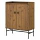 kathy ireland Ironworks Vintage Golden Pine Storage Cabinet with Doors