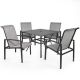 Barton Vienna 5-Piece Metal Sling Outdoor Patio Dining Set