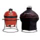 Kamado Joe 13.5 in. Joe Jr. Charcoal Grill in Blaze Red + Cover Bundle
