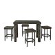 Palm Harbor 5-pc Wicker Outdoor Bar Height Dining Set