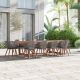 Amazonia LuLu 11-pc Eucalyptus Wood Patio Rectangular Dining Table Set Ideal for Outdoors and Indoors