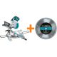 Makita 10 in. Dual Slide Compound Miter Saw w/ 10 in. x 80T Micro-Polished Miter Saw Blade