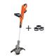 BLACK+DECKER 12 in. 20V MAX Lithium-Ion Cordless 2-in-1 String Grass Trimmer/Lawn Edger w/ Bonus 3-Pack of Spools Included