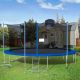 Nestfair 16 ft. Blue Round Outdoor Trampoline with Enclosure