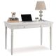 Leick Home 24 inch Rectangular White Writing Desks w/ Keyboard Tray