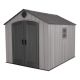 Lifetime 8 ft. W x 10 ft. D Rough Cut Gray Plastic Outdoor Storage Shed