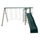 Lifetime Earthtone Colors Monkey Bar Adventure Swing Set