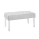 Linon Home Decor - Ella White Glitz Bench
