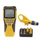 Klein Tools Cable Tester Kit w/ Scout Pro 3 Tester, Remotes, Adapter, Battery and Combination Radial Stripper