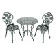 ANGELES HOME 3-pc Cast Aluminum Round Outdoor Bistro Set