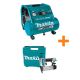 Makita 2 Gal. Quiet Series 1 HP Electric Oil-Free Air Compressor w/ Bonus Pneumatic 2-in 18-Gauge Brad Nailer