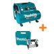 Makita 3 Gal. Quiet Series 1.5 HP Electric Oil-Free Air Compressor w/ Bonus Pneumatic 2-in 18-Gauge Brad Nailer