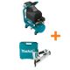 Makita 2.6 Gal. 2 HP Portable Electrical Hot Dog Air Compressor w/ Bonus Pneumatic 15-Gauge, 2.5-in Angled Finish Nailer