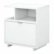 kathy ireland Madison Avenue Pure White Lateral File Cabinet with Shelves