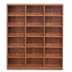 Concepts In Wood 84inch Dry Oak Wood 18-shelf Standard Bookcase w/ Adjustable Shelves