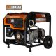Mech Marvels 4,000 Watt Re-coil Start Gasoline Powered Portable Generator Carb Compliant with RV Outlet and CO Shutdown Sensor
