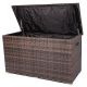 Feiman 273 Gal. Wicker Brown Steel Frame Deck Box