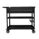 Montezuma 40 in. Steel Tool Cart w/ Power Tool Holder and Power Strip