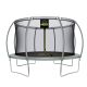 14 ft. Grey Pumpkin-Shaped Outdoor Trampoline Set w/ Premium Top-Ring Frame Safety Enclosure