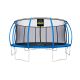 16 ft. Blue Pumpkin-Shaped Outdoor Trampoline Set w/ Premium Top-Ring Frame Safety Enclosure