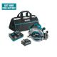 Makita 40V Max XGT Brushless Cordless 7 1 4 in Circular Saw Kit AWS Capable 4 0Ah with bonus 40V Max XGT 4 0Ah Battery