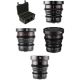 Meike 4 Lens Cinema Prime Lens Set w Hard Shell Case MFT Mount