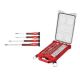Milwaukee 4 Piece Precision Screwdriver Set 3 8 in Drive SAE Ratchet and Socket Mechanics Tool Set with PACKOUT Case 32 Piece