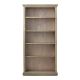72inch Antique Gray Wood 5-shelf Standard Bookcase w/ Adjustable Shelves
