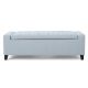 Noble House - Hikaru Tufted Light Sky Blue Fabric Storage Bench