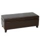 Noble House - York Brown Bonded Leather Storage Bench