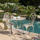 Noble House Charleston Sand 3-pc Aluminum Round Outdoor Bistro Set