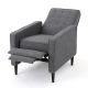 Noble House Deborah 27-in Grey Polyester Tufted Club Chair Recliner