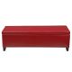 Noble House Glouster Red PU Leather Storage Bench