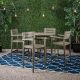 Noble House Stamford Grey 5-pc Wood Outdoor Dining Set