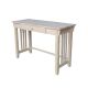 International Concepts 45 in. Rectangular Unfinished 1 Drawer Writing Desk w/ Solid Wood Material