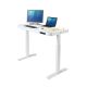 Seville Classics 48 inch White Rectangular 1 -Drawer Standing Desk w/ Adjustable Height