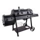 OKLAHOMA JOE'S - Longhorn Combo 3-Burner Charcoal/Gas Smoker and Grill in Black