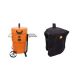 OKLAHOMA JOE'S Bronco Drum Charcoal Grill and Smoker in Orange with Cover pack 284 sq. in Cooking Surface