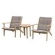 RST Brands Imani 3-Piece Wood Wicker Patio Conversation Seating Set